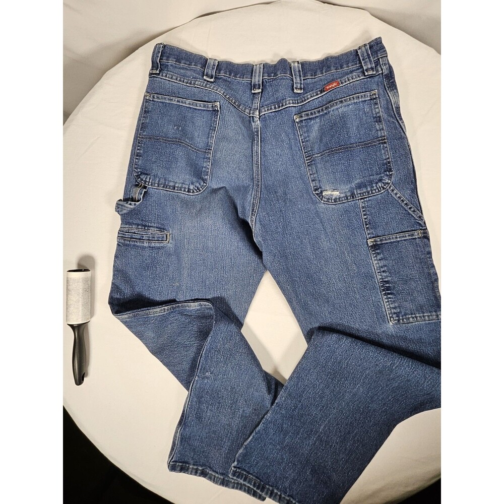 Wranglers Mens Carpenter Style Jeans 36 X 34 Durable Rugged Relaxed Fit Grunge